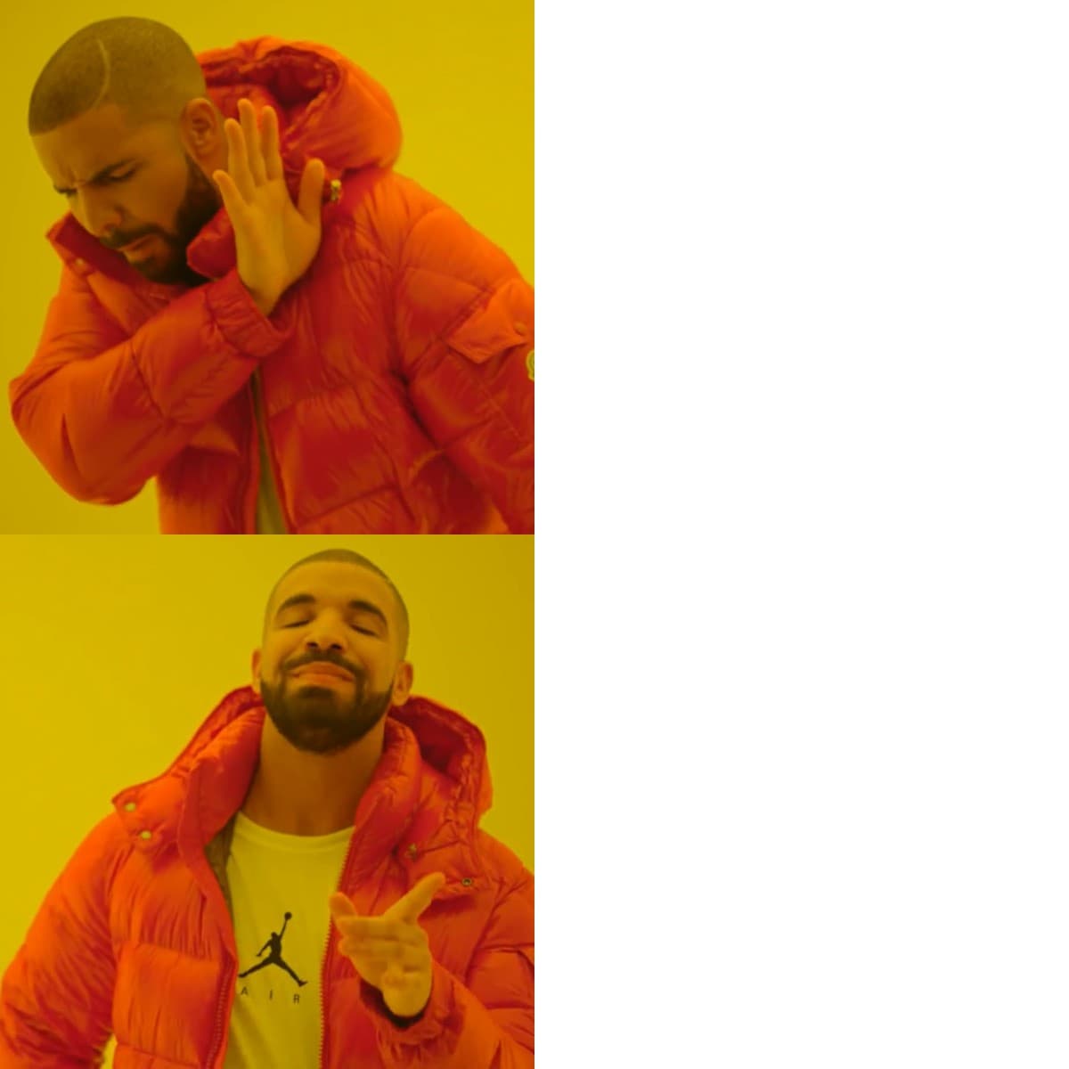 Drake meme – free download no watermark